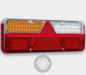 Фонарь диодный задний Fristom FT-500-15 LED KINGPOINT 12-36В, 6-функциональный, левый, AMP