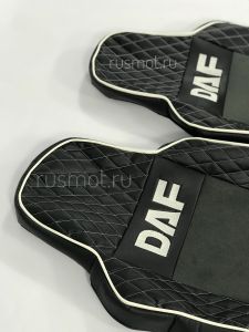 Чехлы Премиум стеганные для  DAF 95/105 D 001- черно-серые