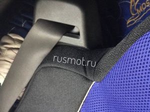 Чехлы  жаккард для RENAULT PREMIUM/MAGNUM 2002-2013 "R51" (черный-синий)